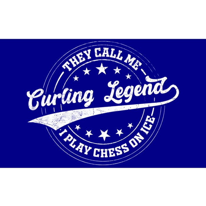 They Call Me Curling Legend I Play Chess On Ice Curling Gift Bumper Sticker