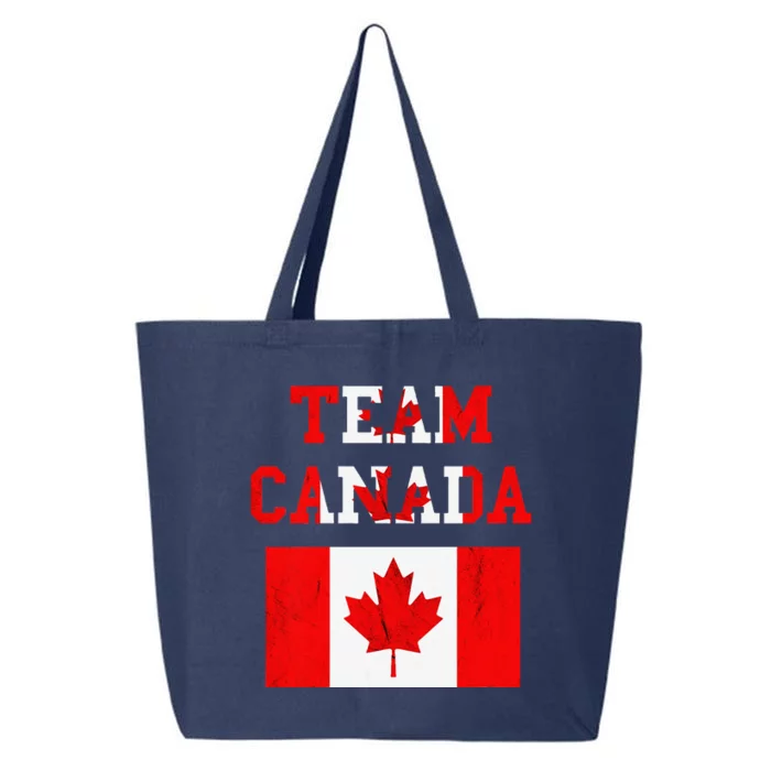 Team Canada Maple Leaf Canadian Soccer Team Canada Flag 25L Jumbo Tote