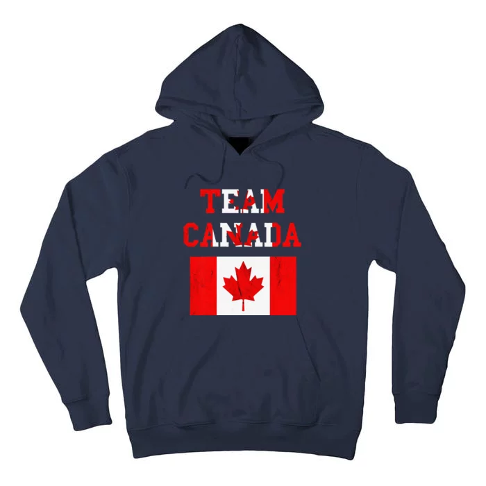 Team Canada Maple Leaf Canadian Soccer Team Canada Flag Tall Hoodie