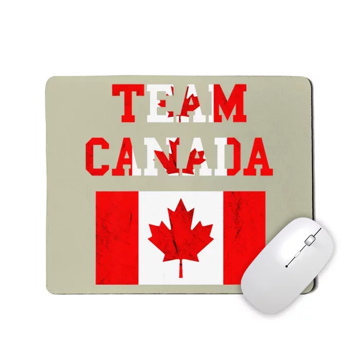 Team Canada Maple Leaf Canadian Soccer Team Canada Flag Mousepad