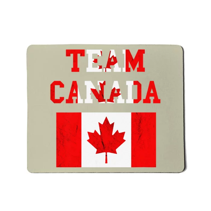 Team Canada Maple Leaf Canadian Soccer Team Canada Flag Mousepad