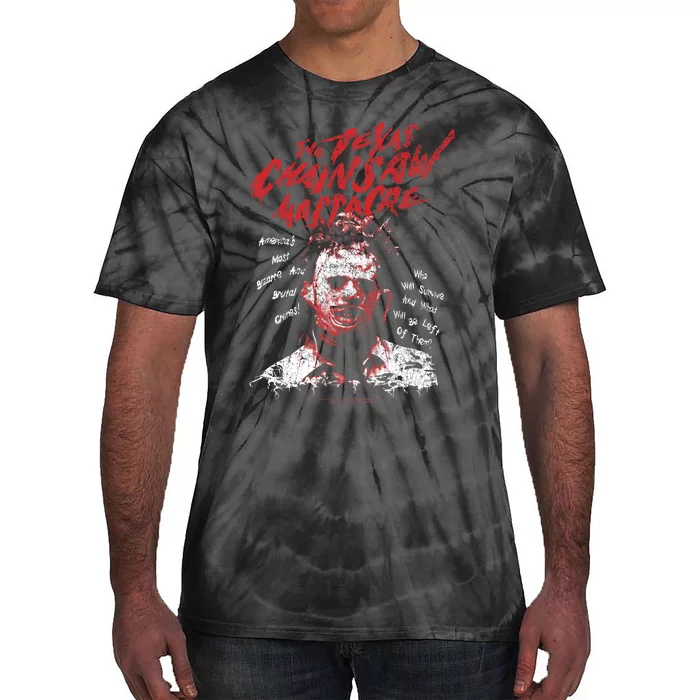 Texas Chainsaw Massacre Leatherface Word Crown Tie-Dye T-Shirt