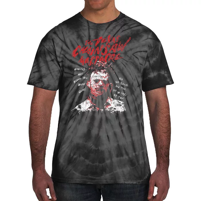 Texas Chainsaw Massacre Leatherface Word Crown Tie-Dye T-Shirt