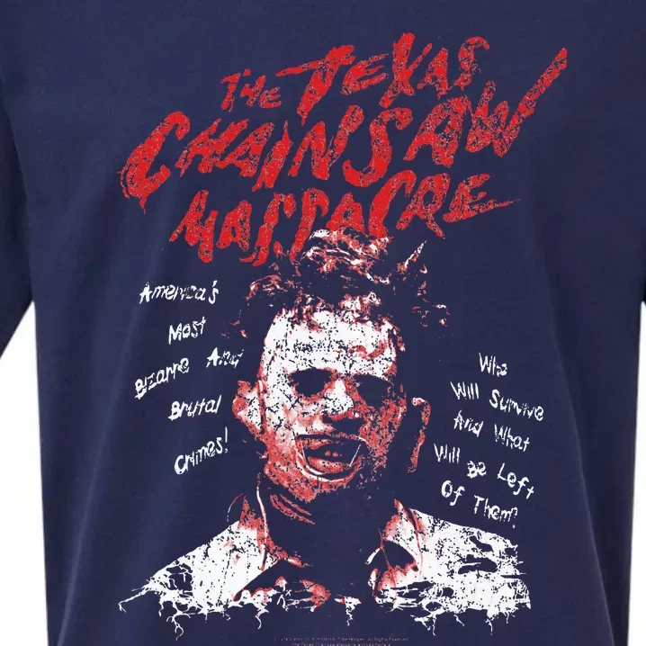 Texas Chainsaw Massacre Leatherface Word Crown Sueded Cloud Jersey T-Shirt