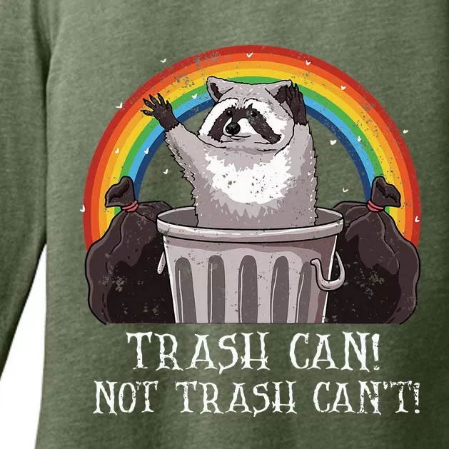 Trash Can Not Trash CanT Funny Raccoon Trash Panda Womens CVC Long Sleeve Shirt