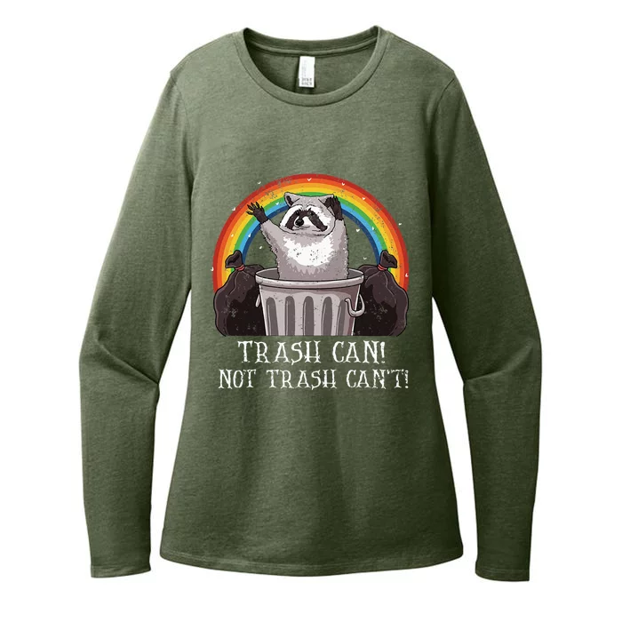 Trash Can Not Trash CanT Funny Raccoon Trash Panda Womens CVC Long Sleeve Shirt