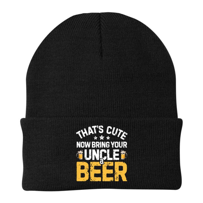 ThatS Cute Now Bring Your Uncle A Beer Drinking Knit Cap Winter Beanie