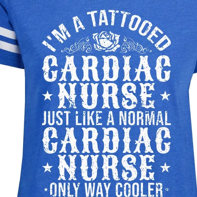 Tattooed Cardiac Nurse Enza Ladies Jersey Football T-Shirt