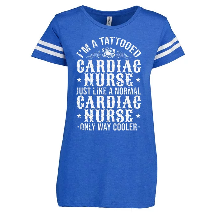 Tattooed Cardiac Nurse Enza Ladies Jersey Football T-Shirt