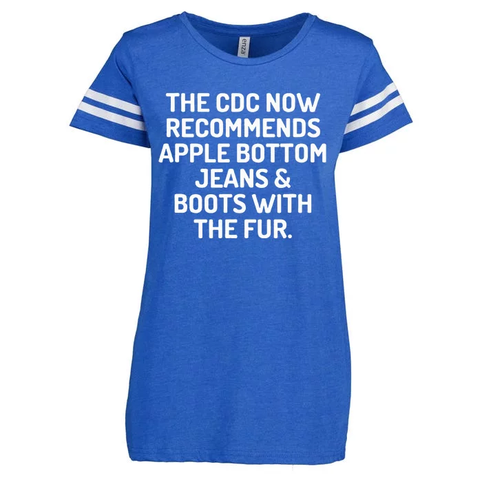 The Cdc Now Recommends Apple Bottom Jeans Enza Ladies Jersey Football T-Shirt