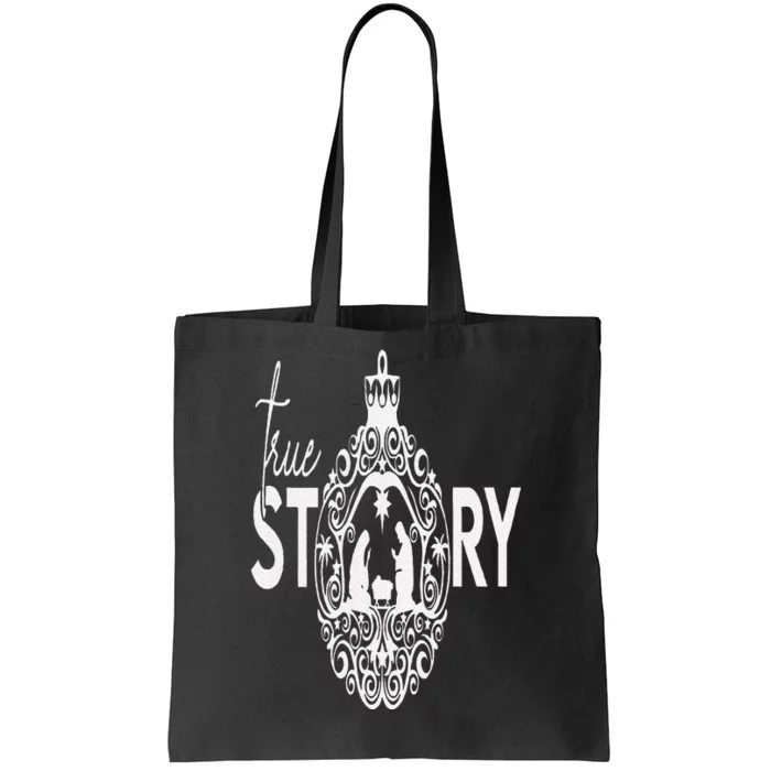 True Christian Nativity Story the Christmas Story Tote Bag