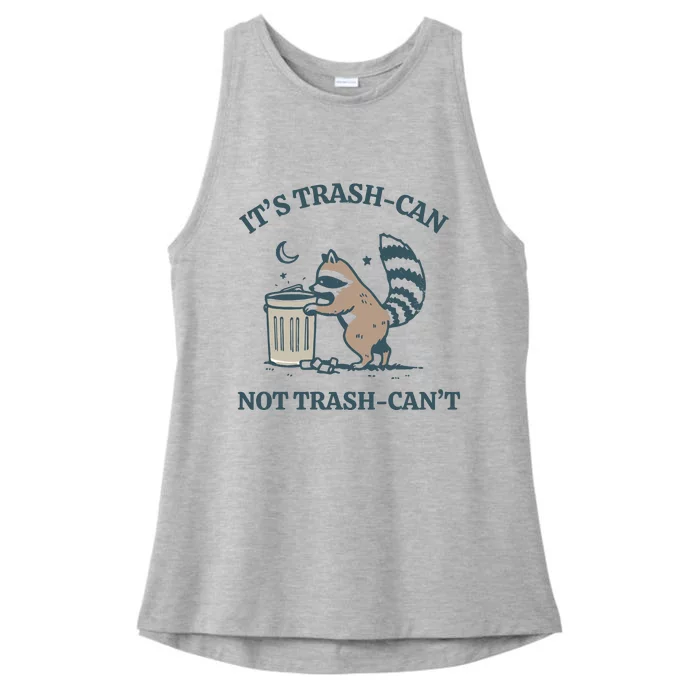 Trash Can Not Trash Cant Panda Ladies Tri-Blend Wicking Tank