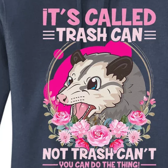 Trash Can Not Trash Can´t Funny Opossum Women's Pullover Hoodie