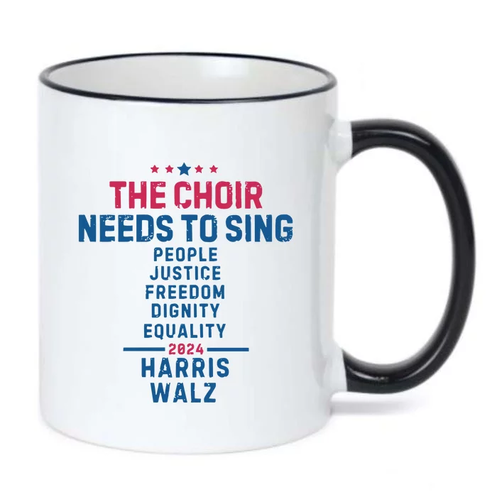 The Choir Needs To Sing Harris Walz Black Color Changing Mug