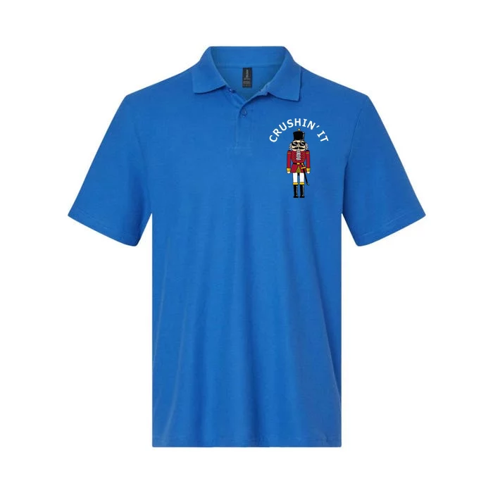 Trendy Christmas Nutcracker Crushin It Softstyle Adult Sport Polo