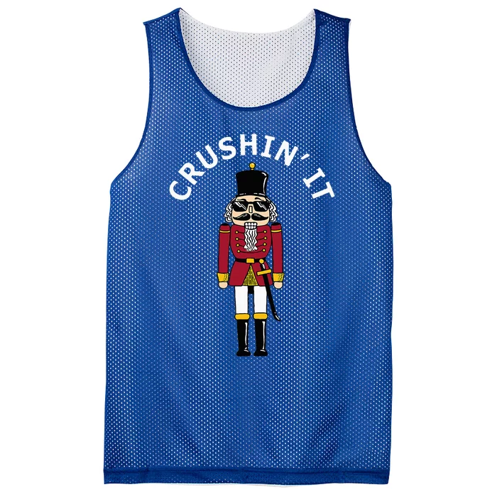 Trendy Christmas Nutcracker Crushin It Mesh Reversible Basketball Jersey Tank