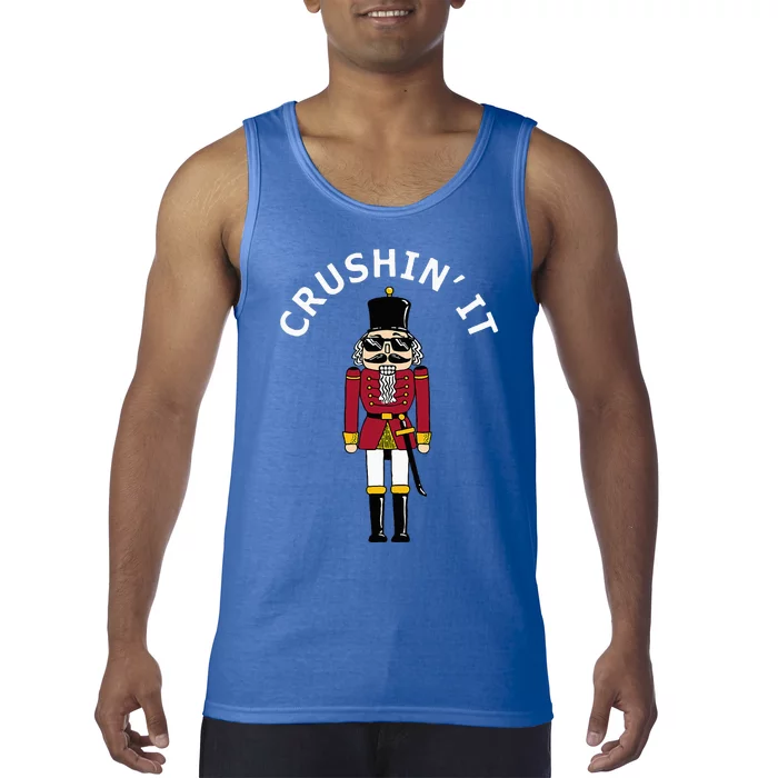 Trendy Christmas Nutcracker Crushin It Tank Top