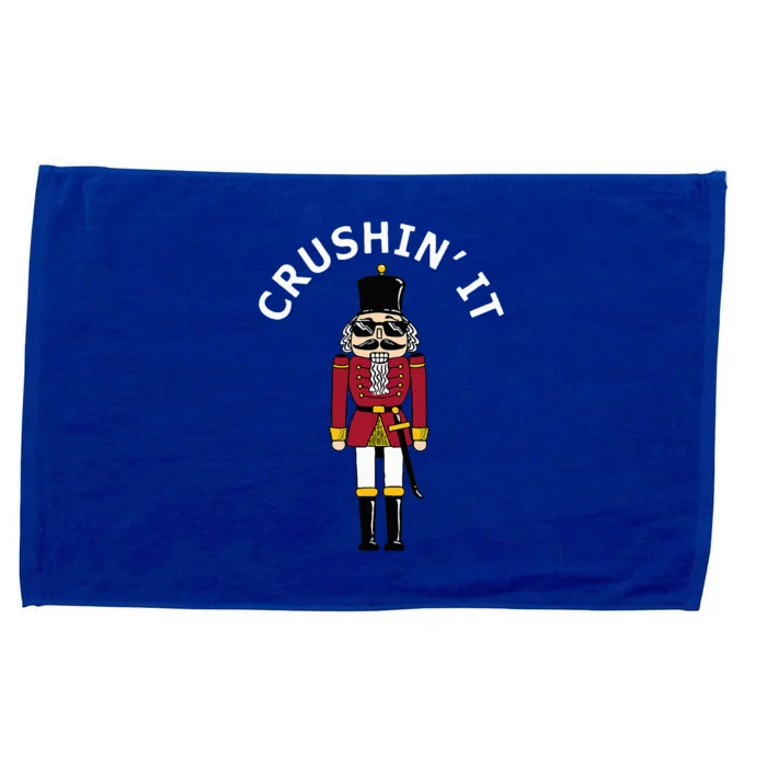 Trendy Christmas Nutcracker Crushin It Microfiber Hand Towel