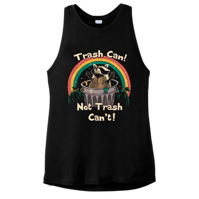 Trash Can Not Trash Cant Funny Ladies Tri-Blend Wicking Tank