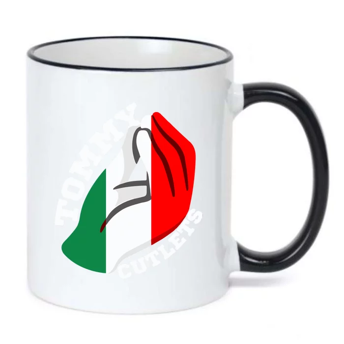 Tommy Cutlets New York Italian Flag Football Black Color Changing Mug