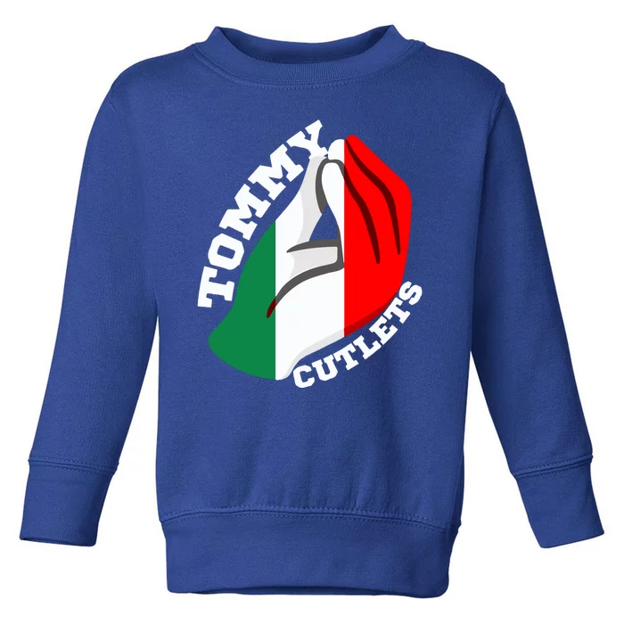 Tommy Cutlets New York Italian Flag Football Toddler Sweatshirt