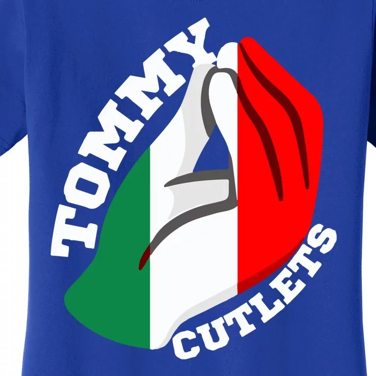 Tommy Cutlets New York Italian Flag Football Women's T-Shirt