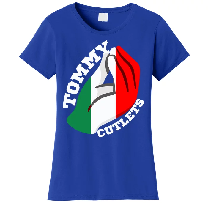 Tommy Cutlets New York Italian Flag Football Women's T-Shirt