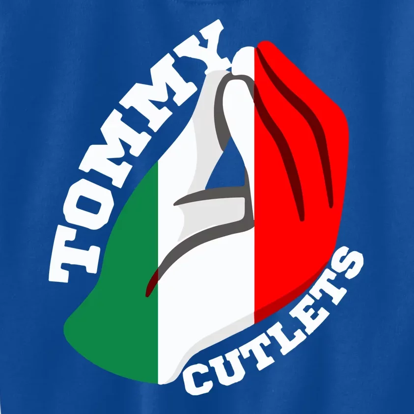 Tommy Cutlets New York Italian Flag Football Kids Sweatshirt