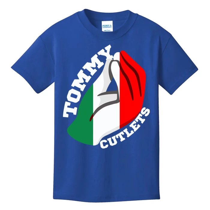 Tommy Cutlets New York Italian Flag Football Kids T-Shirt