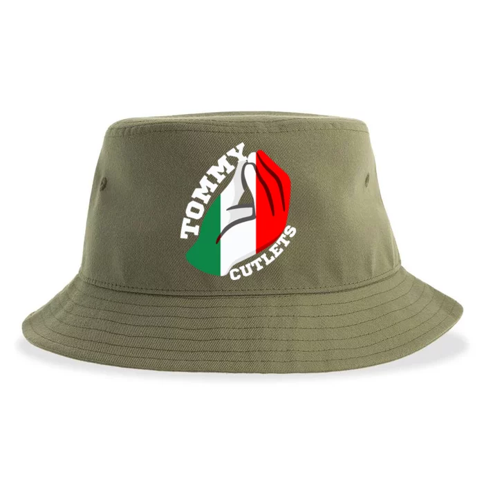 Tommy Cutlets New York Italian Flag Football Sustainable Bucket Hat