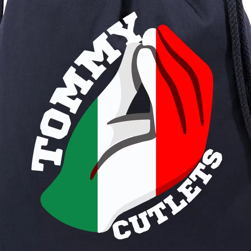 Tommy Cutlets New York Italian Flag Football Drawstring Bag