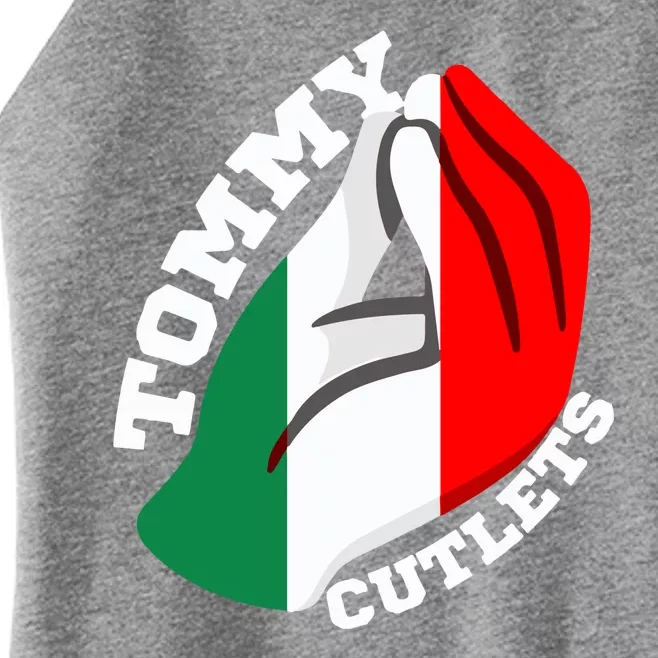 Tommy Cutlets New York Italian Flag Football Women’s Perfect Tri Rocker Tank