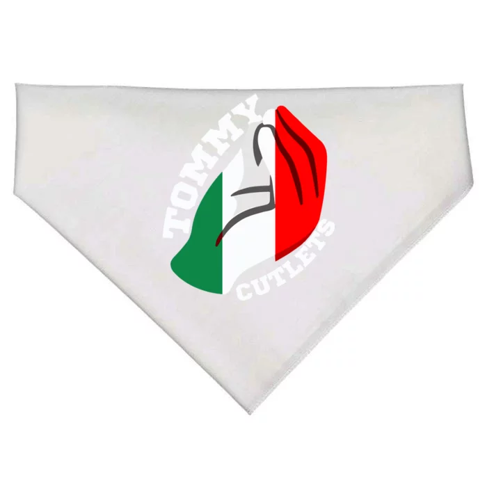 Tommy Cutlets New York Italian Flag Football USA-Made Doggie Bandana