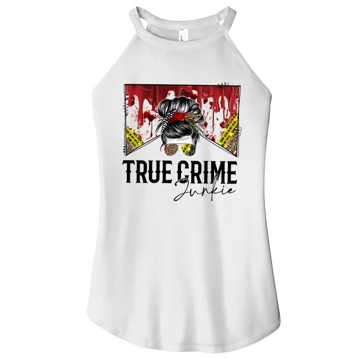 True Crime Obsessed Country Mama Western Women’s Perfect Tri Rocker Tank