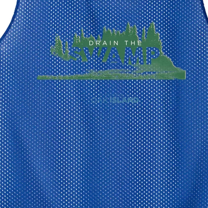 The Curse Of Oak Island Drain The Swamp Gift Mesh Reversible Basketball Jersey Tank