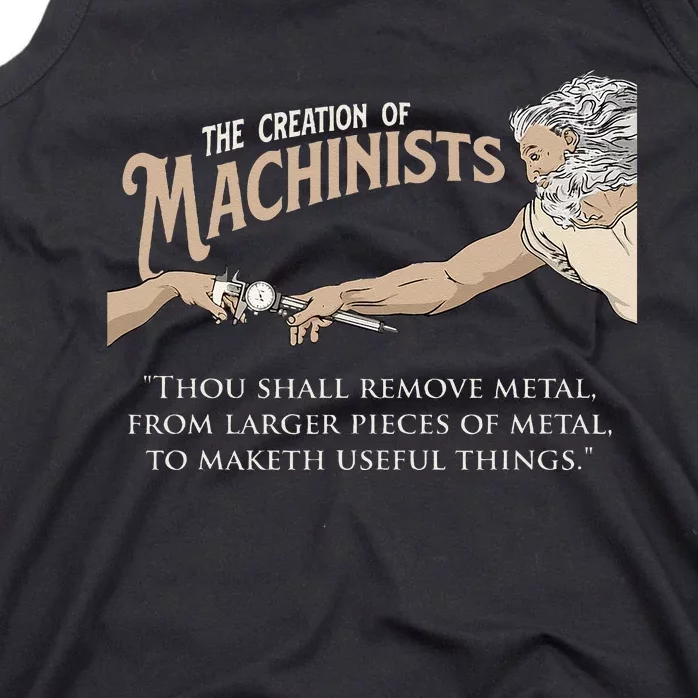 The Creation Of Machinists CNC Milling Machine Operator Tank Top