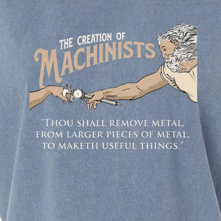 The Creation Of Machinists CNC Milling Machine Operator Garment-Dyed Women's Muscle Tee