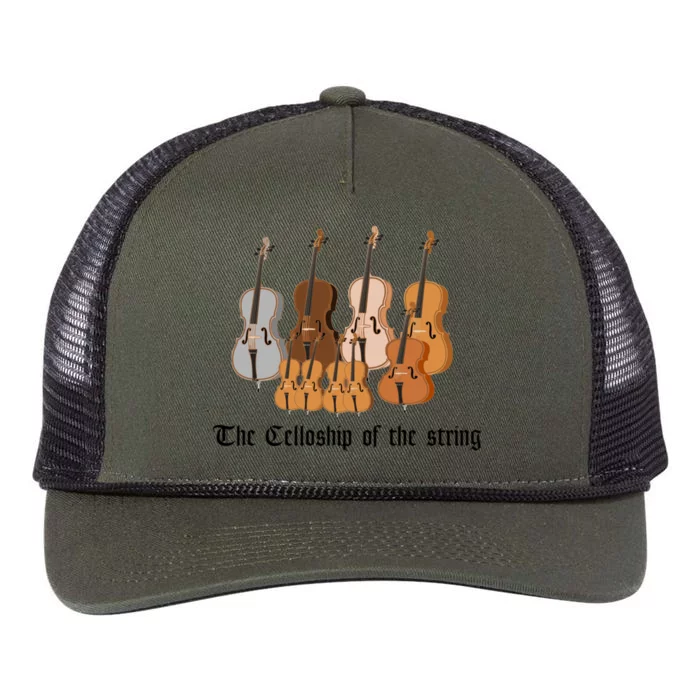 The Celloship Of The String Retro Rope Trucker Hat Cap