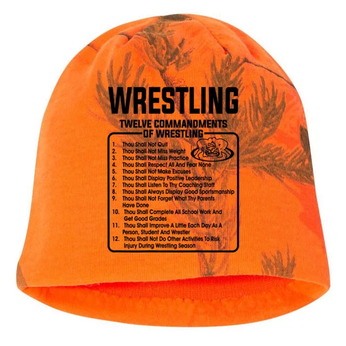 Twelve Commandments Of Wrestling T Kati - Camo Knit Beanie