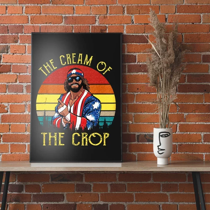 The Cream Of The Crop Wrestling Funny Retro Vintage Poster