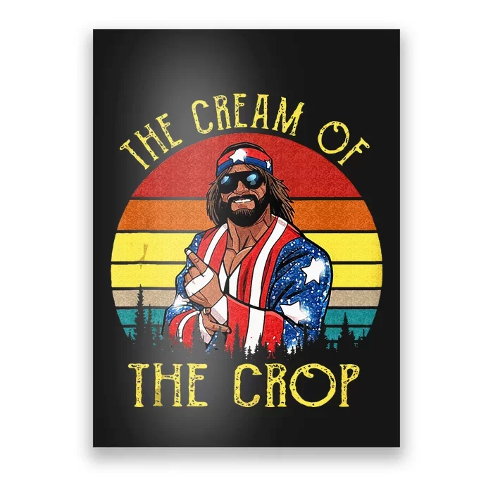 The Cream Of The Crop Wrestling Funny Retro Vintage Poster