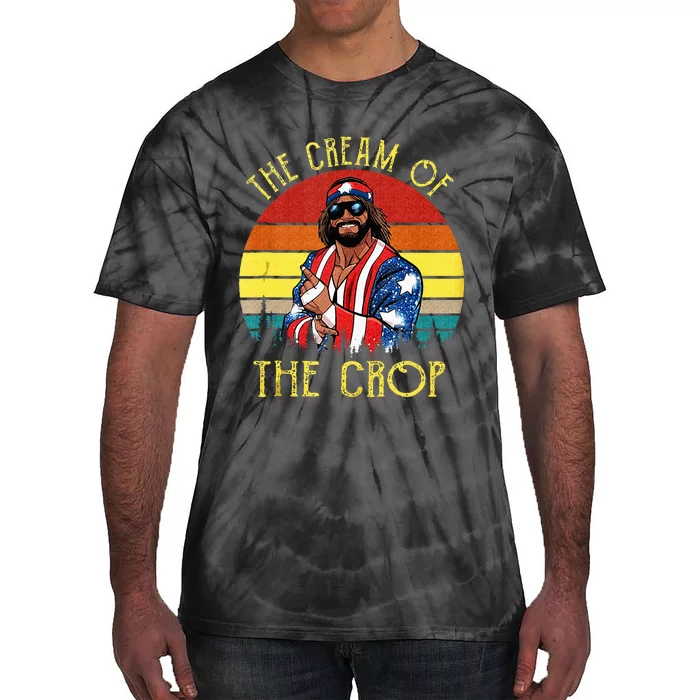 The Cream Of The Crop Wrestling Funny Retro Vintage Tie-Dye T-Shirt