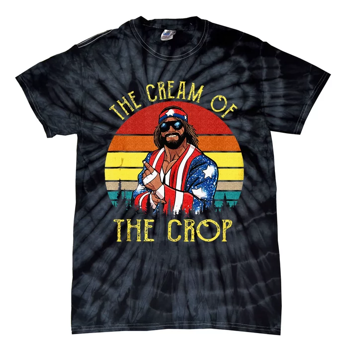 The Cream Of The Crop Wrestling Funny Retro Vintage Tie-Dye T-Shirt