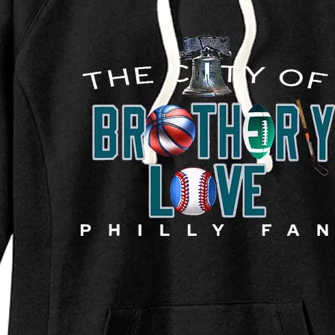 The City Of Brotherly Love A Philadelphia Women's Fleece Hoodie