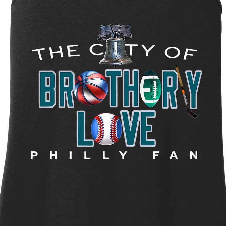 The City Of Brotherly Love A Philadelphia Ladies Essential Tank