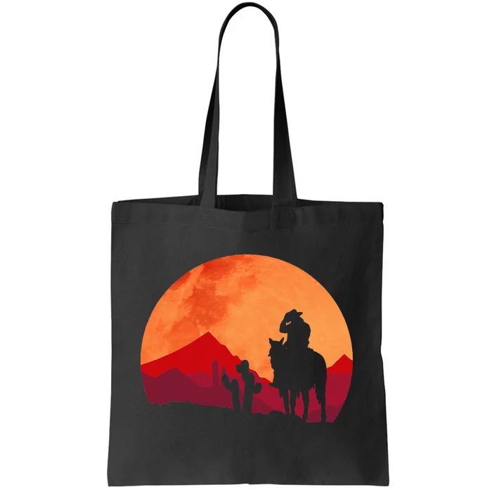 Texas Cowboy Old West Tote Bag