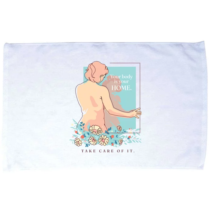 Take Care Of Your Body Mental Health Microfiber Hand Towel