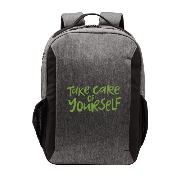 Take Care Of Yourself Positive Quote Vector Backpack