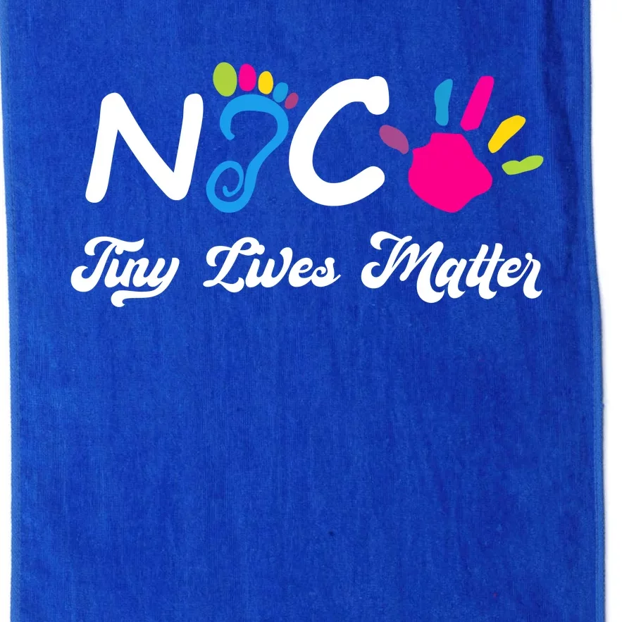 Taking Care Of Tiny Lives Neonatal NICU Nurse Gift Platinum Collection Golf Towel