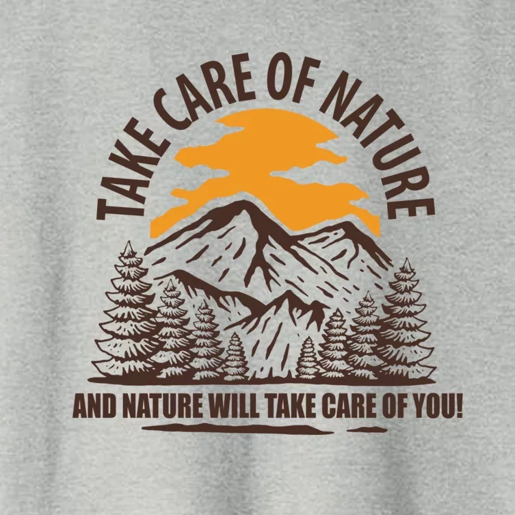 Take Care Of Nature David Attenborough Save Earth Cool Gift Women's Crop Top Tee